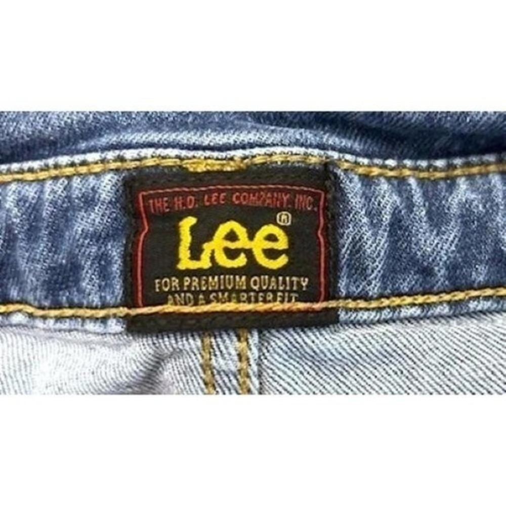 Lee‎ Double Button Denim Shorts Y2K Style Carefree Playful Summer Americana Sz 8 - Picture 8 of 13